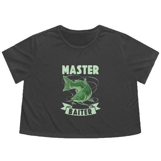 Master Baiter - Wels Catfish Hunter Flowy Cropped Tees