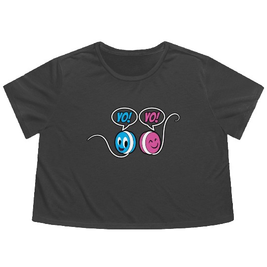 Yoyo Spanish Teacher Gift Yo Yo Flowy Cropped Tees