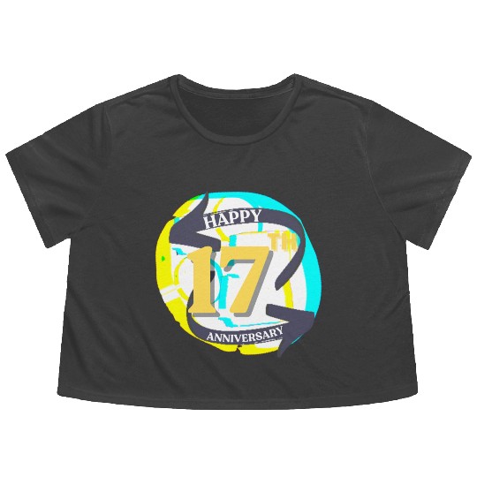 ANNIVERSARY 17 Flowy Cropped Tees