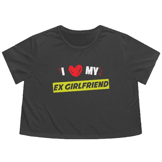 I Love My Ex-Girlfriend, Love memories, Valentine Flowy Cropped Tees