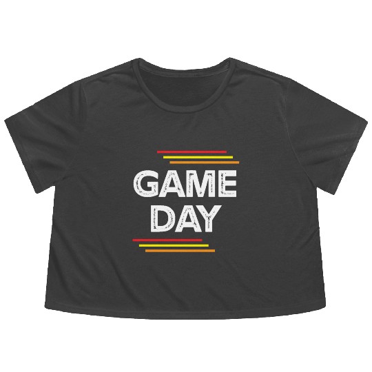 Game Day Funny Gaming Lover Gifts Flowy Cropped Tees