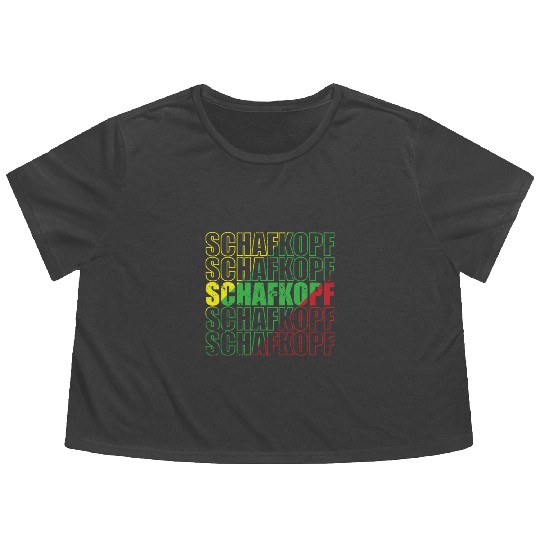 Schafkopf Card Game playing Card Hobby Flowy Cropped Tees