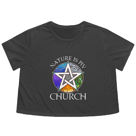 Nature Is My Church Flowy Cropped Tees
