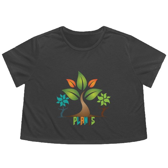 PLANTS Flowy Cropped Tees