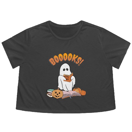Booooks Flowy Cropped Tees