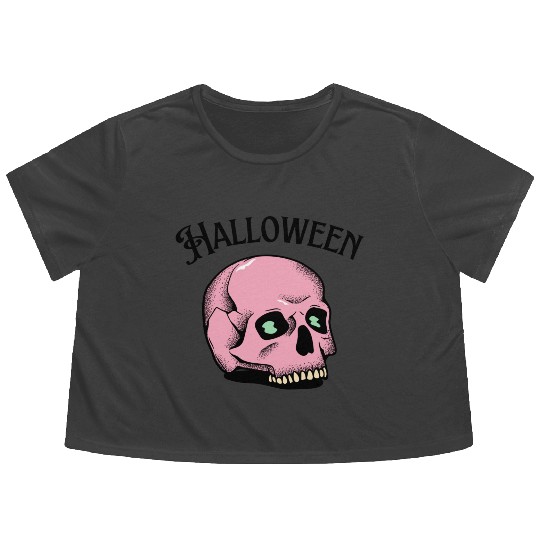 halloween Flowy Cropped Tees