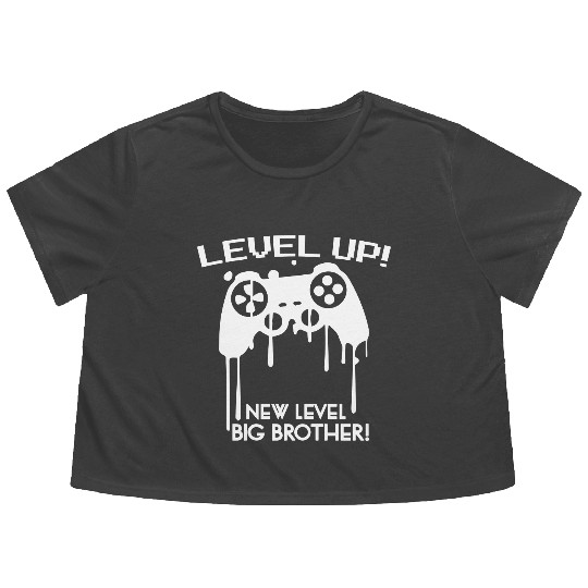 New Level Big Brother Gamer Flowy Cropped Tees