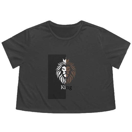 lion king Flowy Cropped Tees