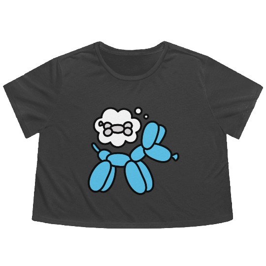 Balloon animal balloon twister balloon dog bone Flowy Cropped Tees