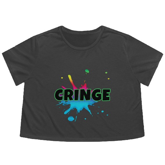CRINGE Flowy Cropped Tees