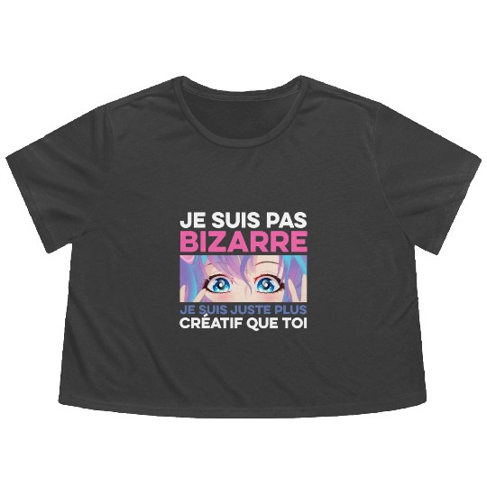 Japan Manga Kawaii Girls Kids Anime Flowy Cropped Tees