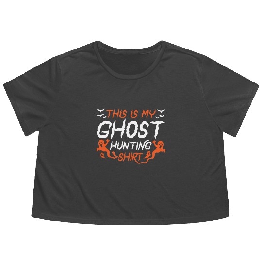 This Is My Ghost Hunting Flowy Cropped Tees for Halloween Men