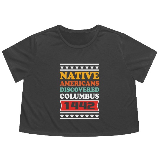 Columbus Day Flowy Cropped Tees