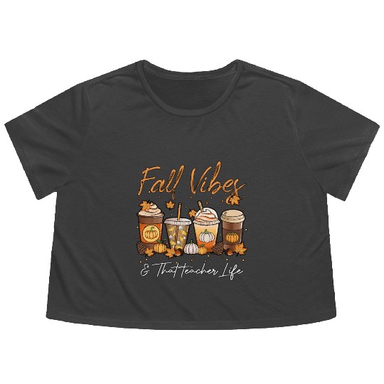Fall Vibes & That Teacher Life Flowy Cropped Tees