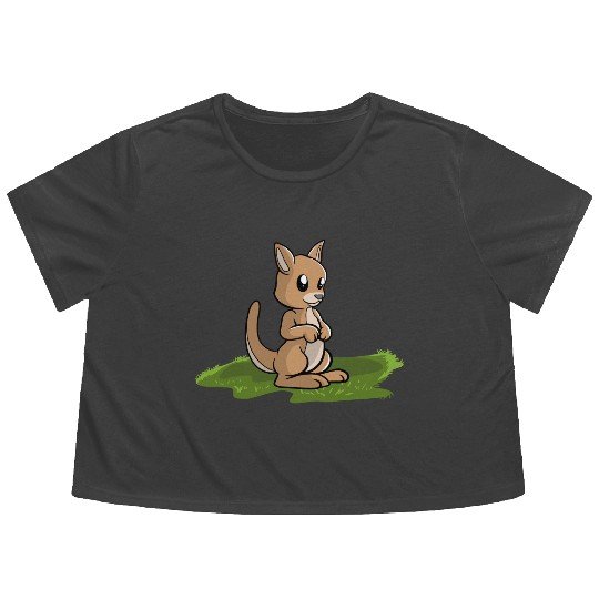 Kangaroo Flowy Cropped Tees