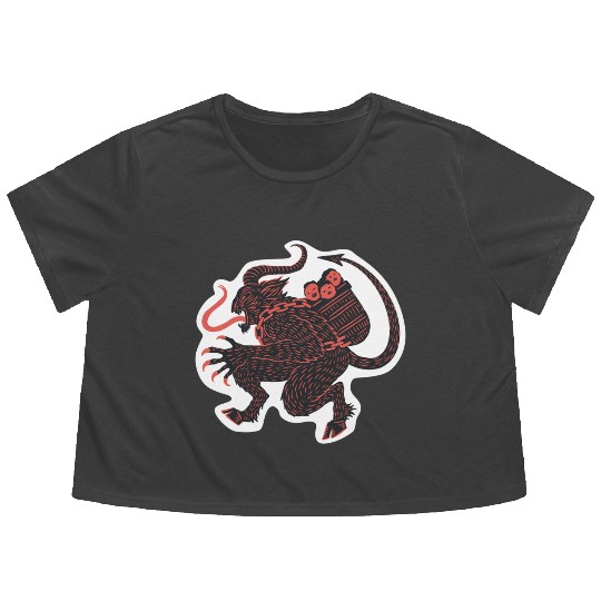 krampus Flowy Cropped Tees