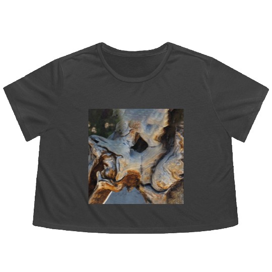 Abstract and geometric design Flowy Cropped Tees