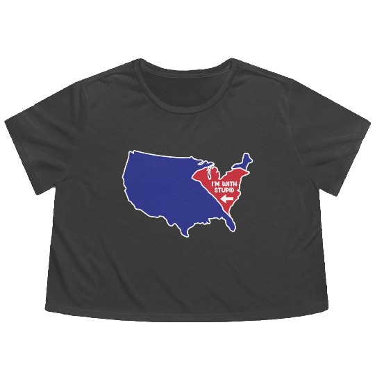 South Carolina for patriotic South Carolinians Flowy Cropped Tees