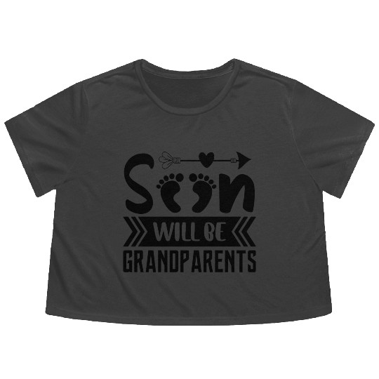 We Will Soon Become Grandparents, Be Grandparents Flowy Cropped Tees