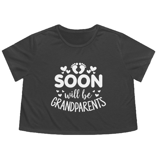 We Will Soon Become Grandparents, Be Grandparents Flowy Cropped Tees