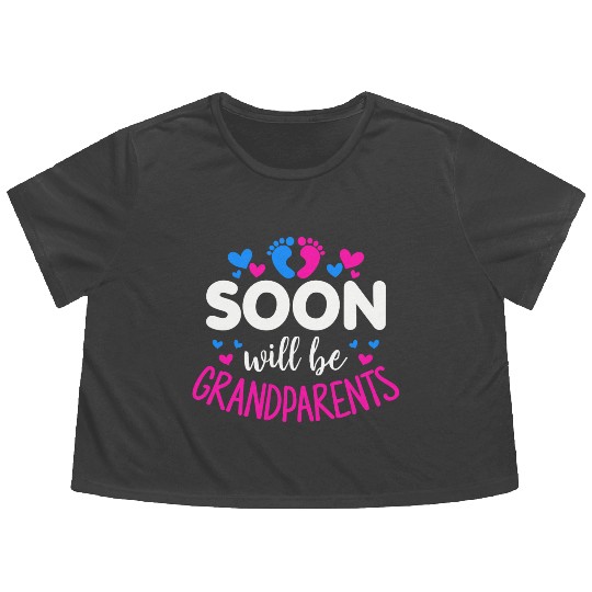 We Will Soon Become Grandparents, Be Grandparents Flowy Cropped Tees