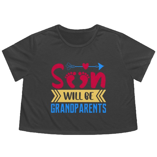 We Will Soon Become Grandparents, Be Grandparents Flowy Cropped Tees
