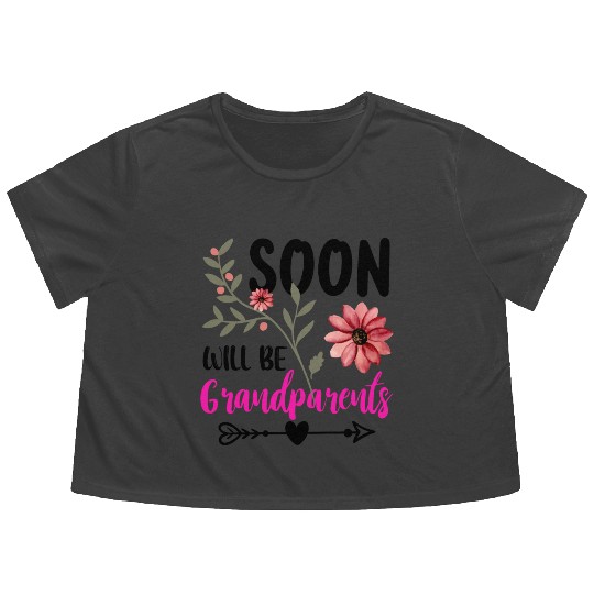 We Will Soon Become Grandparents, Be Grandparents Flowy Cropped Tees