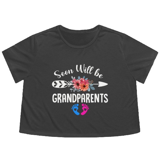 We Will Soon Become Grandparents, Be Grandparents Flowy Cropped Tees