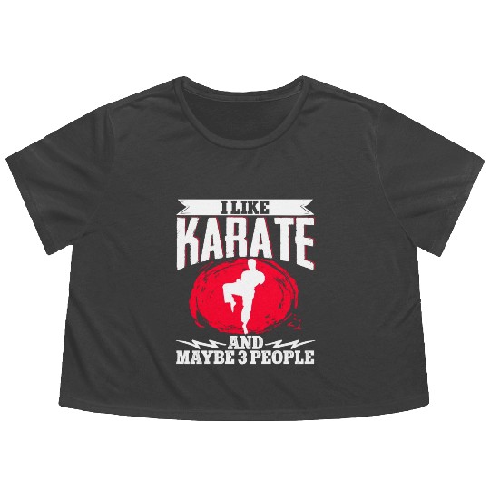 Karate Black Belt Gi Uniform I Flowy Cropped Tees