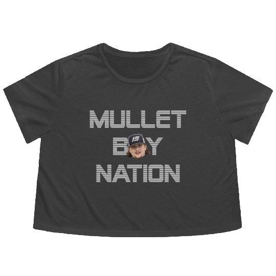 Mullet Boy Nation Flowy Cropped Tees