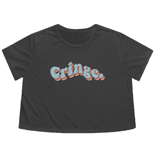 Cringe Flowy Cropped Tees