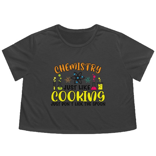 Chemistry Cooking Flowy Cropped Tees