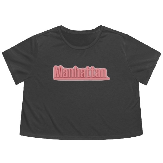 Manhattan NYC Flowy Cropped Tees
