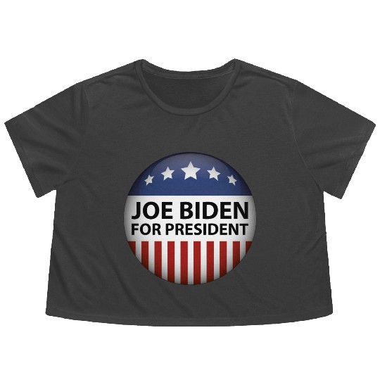 Joe Biden For President 2024 Flowy Cropped Tees