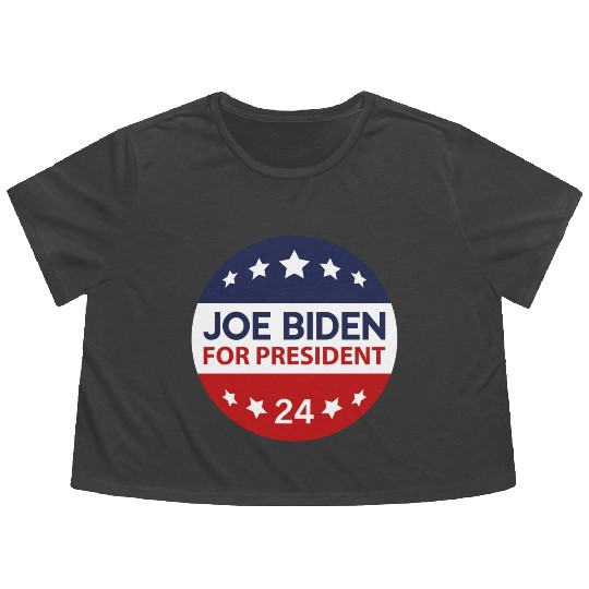 Joe Biden For President 24 Flowy Cropped Tees