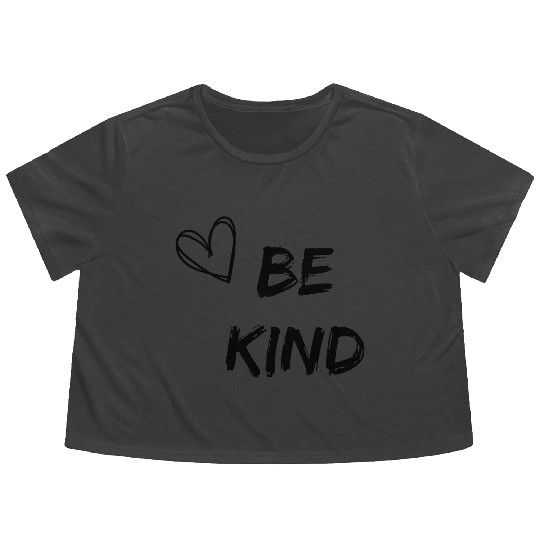 Womens Be Kind Flowy Cropped Tees Cute Graphic Blessed Flowy Cropped Tees