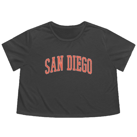San Diego Flowy Cropped Tees