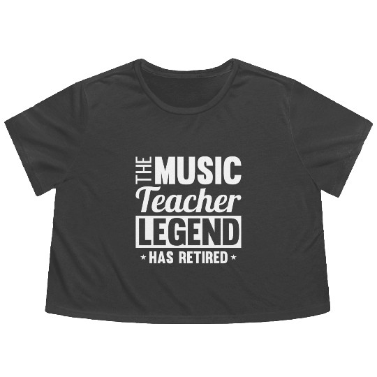 Music Teacher Flowy Cropped Tees