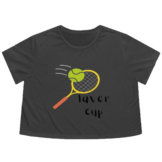 laver cup tennis Flowy Cropped Tees