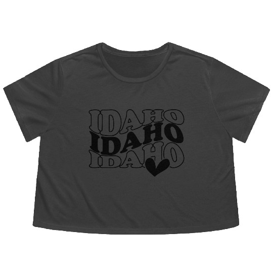 Idaho Women Flowy Cropped Tees & Women Pullover