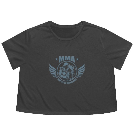 MMA Battle of Warriors Mixed Martial Arts Flowy Cropped Tees