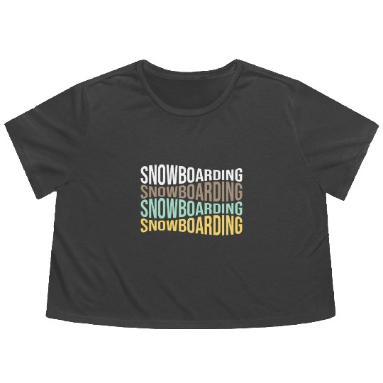 snowboarding Flowy Cropped Tees