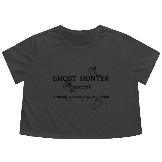 Ghost Hunters Like It Freaky Flowy Cropped Tees