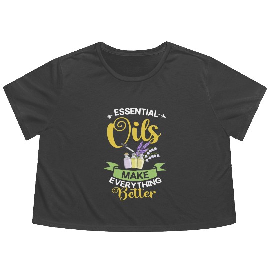 Essential Oil Diffuser Peppermint Aromatherapy Flowy Cropped Tees