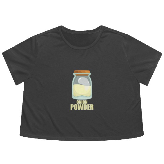 Onion Powder Spice Flavor Food Cooking Flowy Cropped Tees