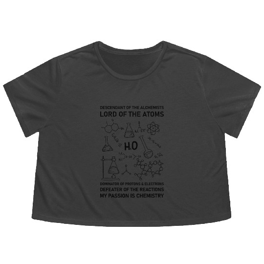 Chemistry Chemist Alchemists Alchemy Chemical Flowy Cropped Tees