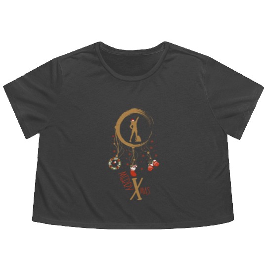 Winter dreamcatcher Christmas Hiking Flowy Cropped Tees