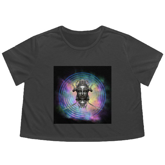 AI The Future Flowy Cropped Tees