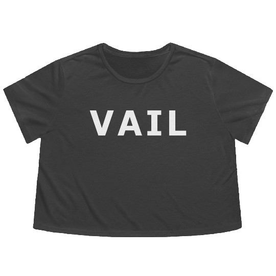 Vail Colorado Rocky Mountain Flowy Cropped Tees