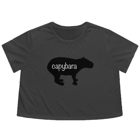 Capybara Flowy Cropped Tees